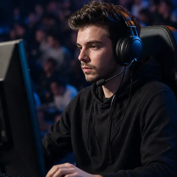 Player spotlight illustration for Vex, an entry role player with IGL-shadow profile